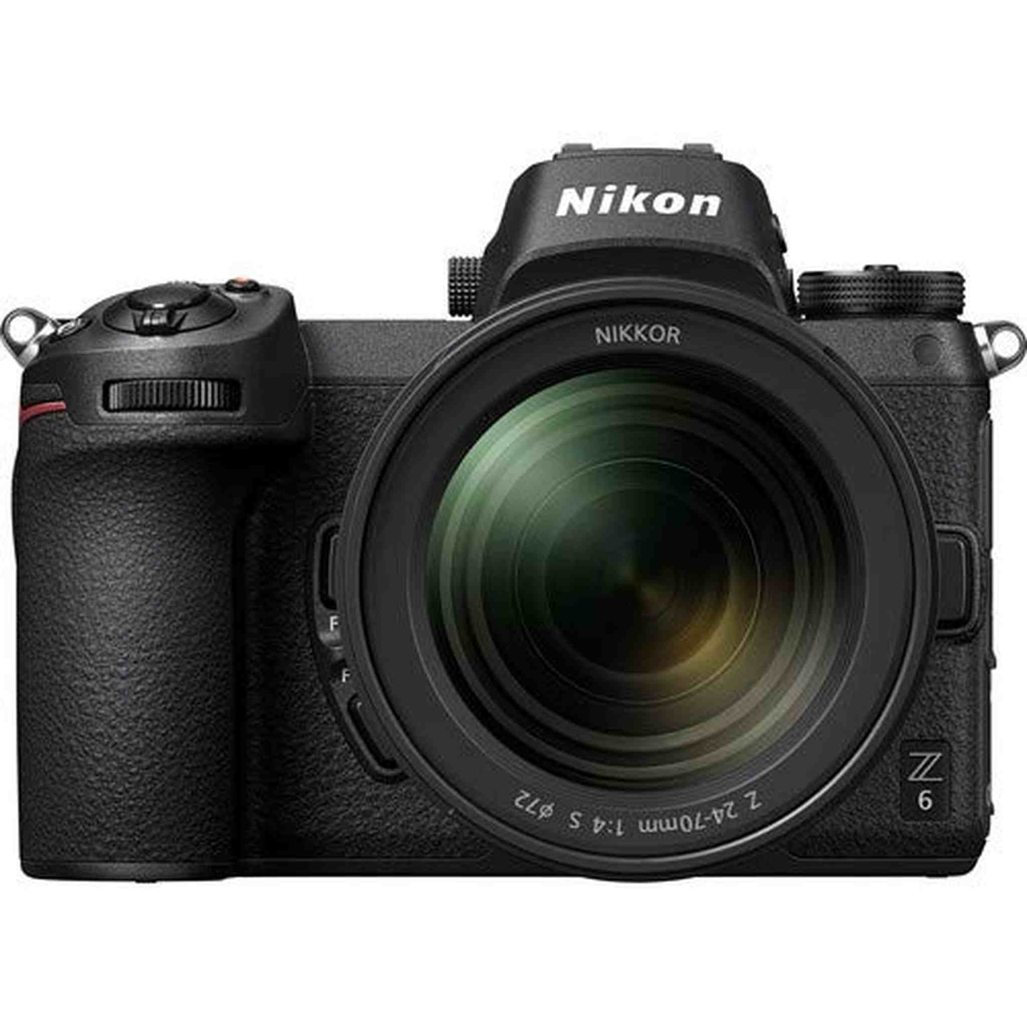 Nikon Z 6 Mirrorless FX-Format Digital Camera with 24-70mm Lens - Bundle 2X 64GB Memory Card + EN-EL15 Li-on Battery + E