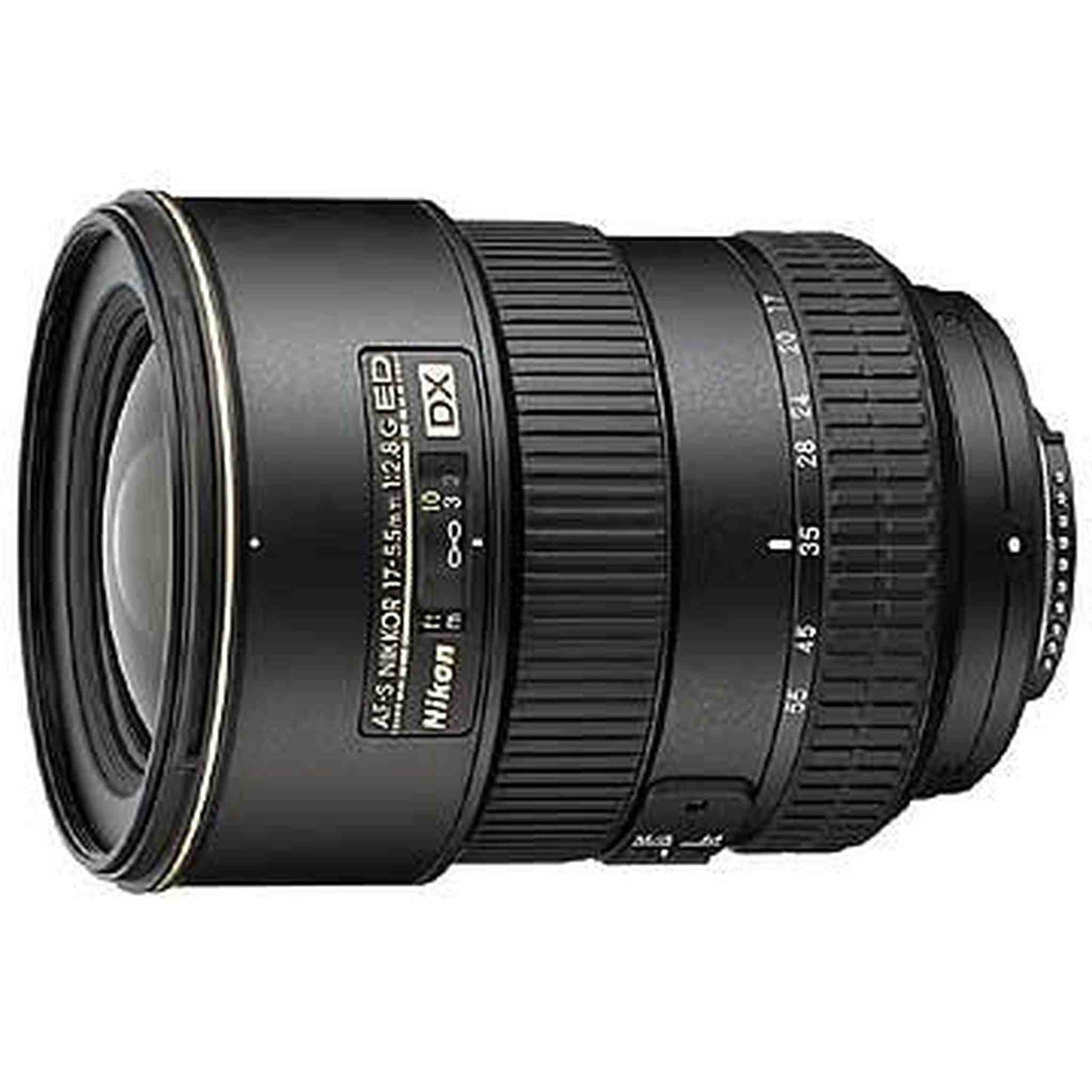Nikon AF-S DX NIKKOR 17-55mm f/2.8G IF-ED Zoom Lens with Auto Focus for Nikon DSLR Cameras - Used Nikon