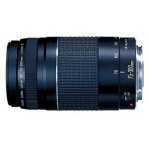 Canon EF 75-300mm f/4-5.6 III USM Telephoto Zoom Lens for Canon SLR Cameras + UV Filter + Lens Pen Cleaner + Shock Proof Deluxe Lens Case + Microfiber Cleaning Cloth + Accessory Saver Bundle Canon