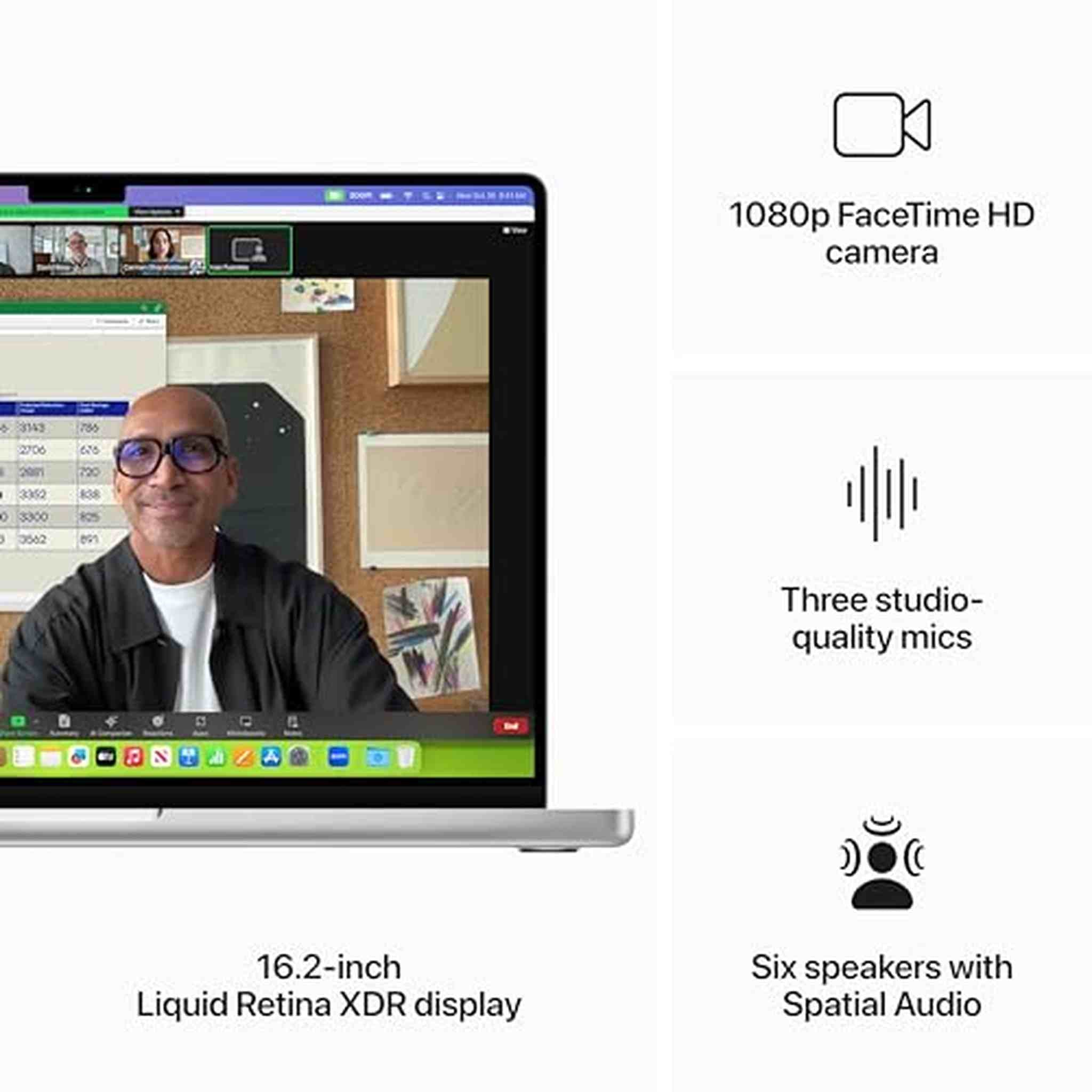 Apple 2023 MacBook Pro Laptop M3 Max chip with 16‑core CPU, 40‑core GPU: 16.2-inch Liquid Retina XDR Display, 48GB Unified Memory, 1TB SSD Storage Silver - Reconditioned Apple