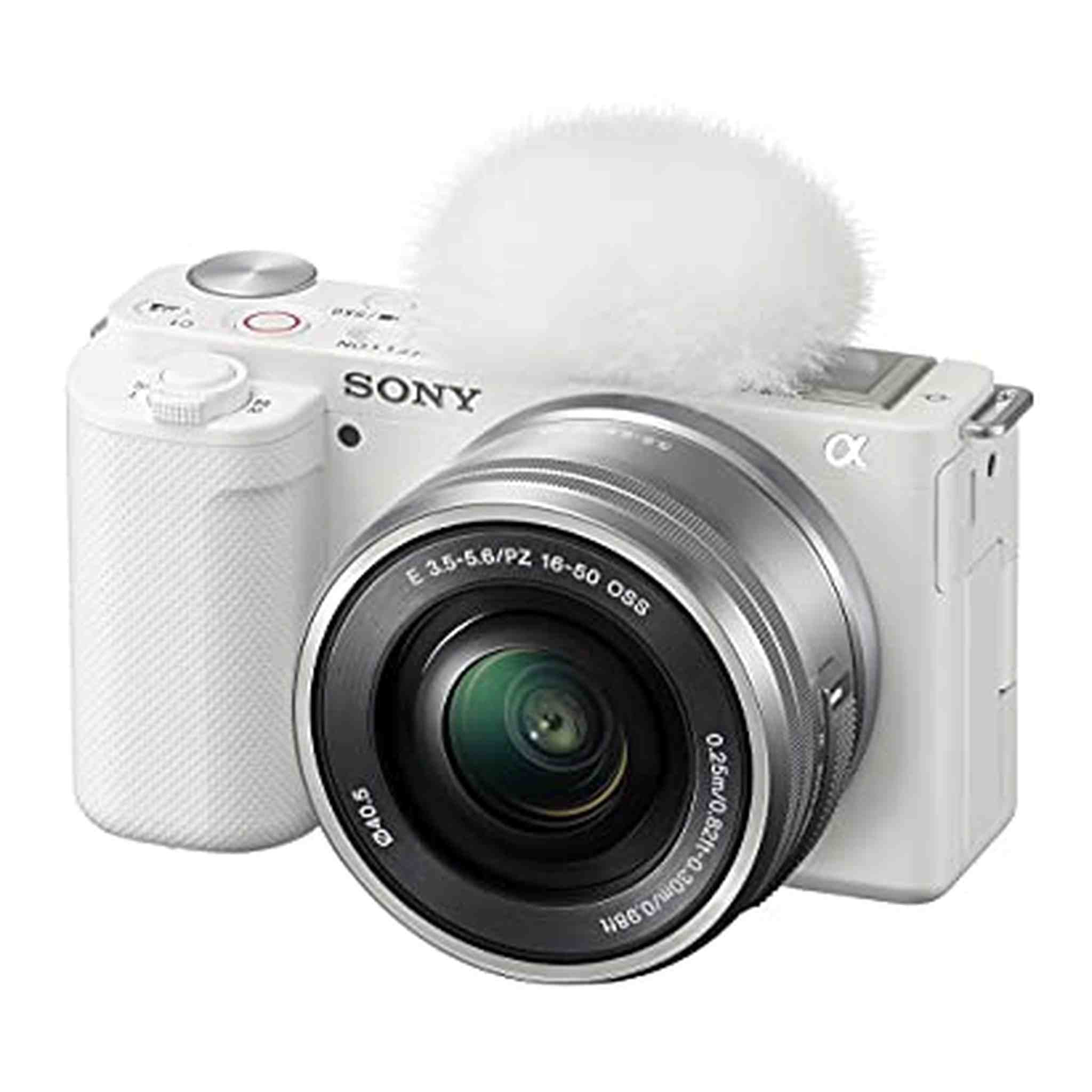Sony Alpha ZV-E10 - APS-C Interchangeable Lens Mirrorless Vlog Camera Kit - White Renewed Sony