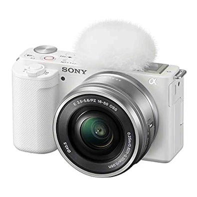 Sony Alpha ZV-E10 - APS-C Interchangeable Lens Mirrorless Vlog Camera Kit - White Renewed