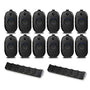 Motorola CLP1010e UHF 1 Channel 1 Watt Two-Way Radio 12-Pack with 2-Bank Chargers