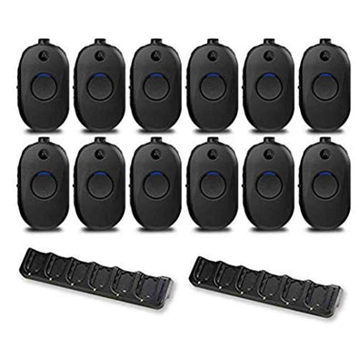 Motorola CLP1010e UHF 1 Channel 1 Watt Two-Way Radio 12-Pack with 2-Bank Chargers