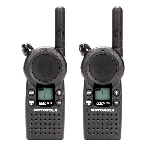 2 x Motorola CLS1110 Two Way Radio Walkie Talkies UHF