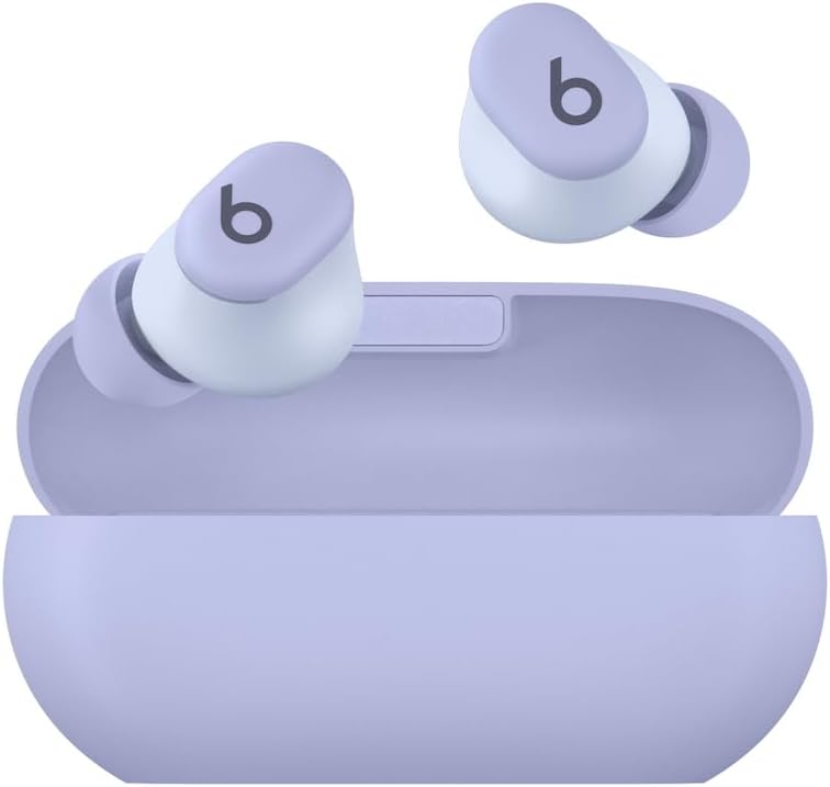 Beats Solo Buds Wireless Bluetooth Earbuds, 18 Hours of Battery Life, Apple & Android Compatibility, Built-in Microphone - Arctic Purple