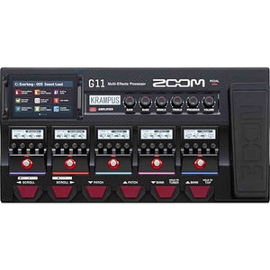 Zoom G11 Guitar Multi-Effects Processor with Expression Pedal, with Touchscreen Interface, 100+ Built in Effects, Amp Modeling, IR, Looper, Audio Interface for Direct Recording to Computer