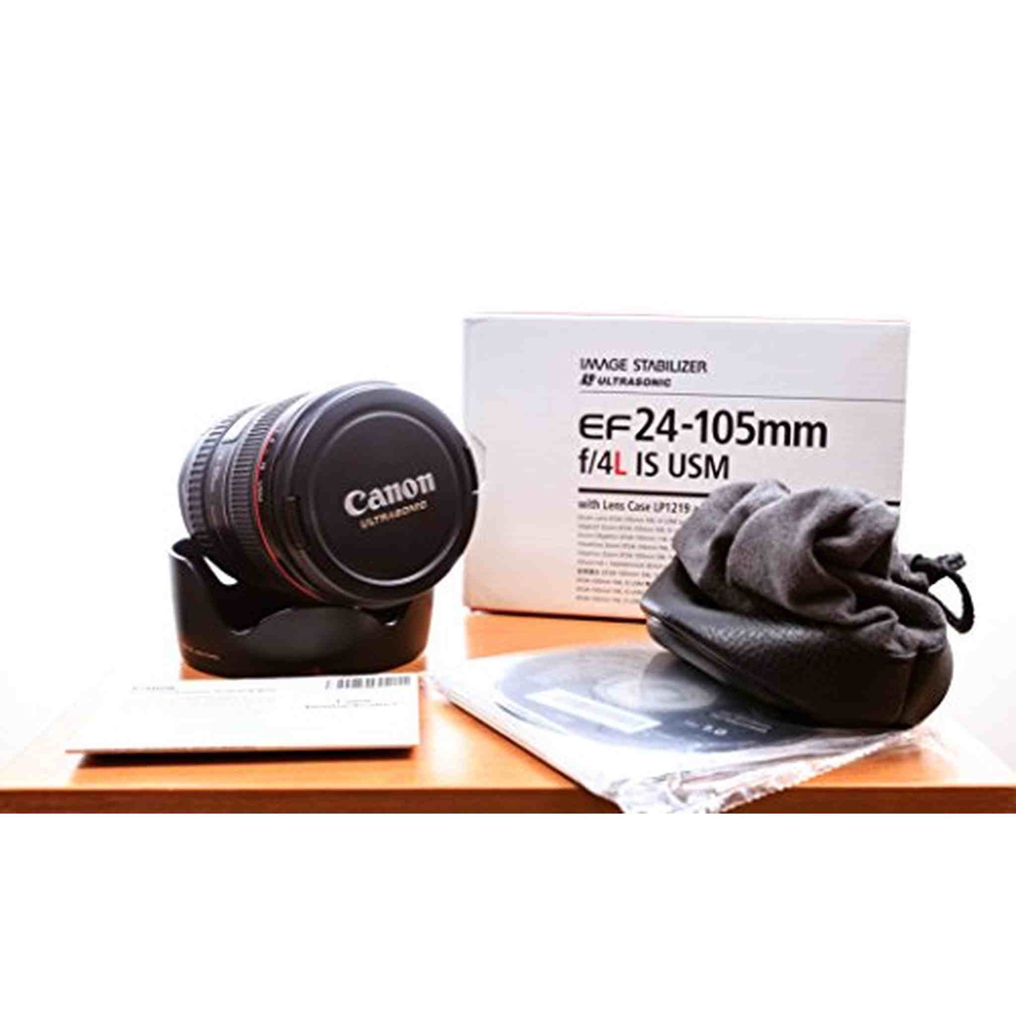 Canon EF 24-105mm f/4 L IS USM Lens for Canon EOS SLR Cameras - White Box Bulk Packaging - Used Canon
