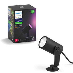 Philips Hue Lily White & Color Outdoor Smart Spot light Extension Hue Hub & Power Source required , 1 Hue White & Color