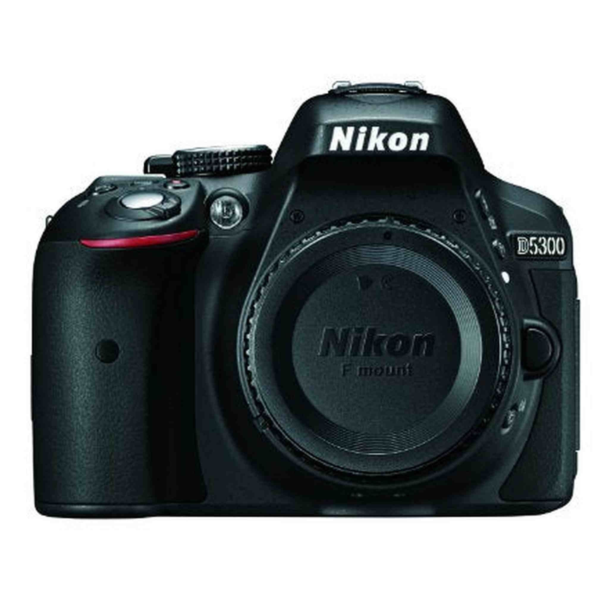 Nikon D5300 24.2 MP CMOS Digital SLR Camera with Built-in Wi-Fi and GPS Body Only Black - Refurbished - Used Nikon