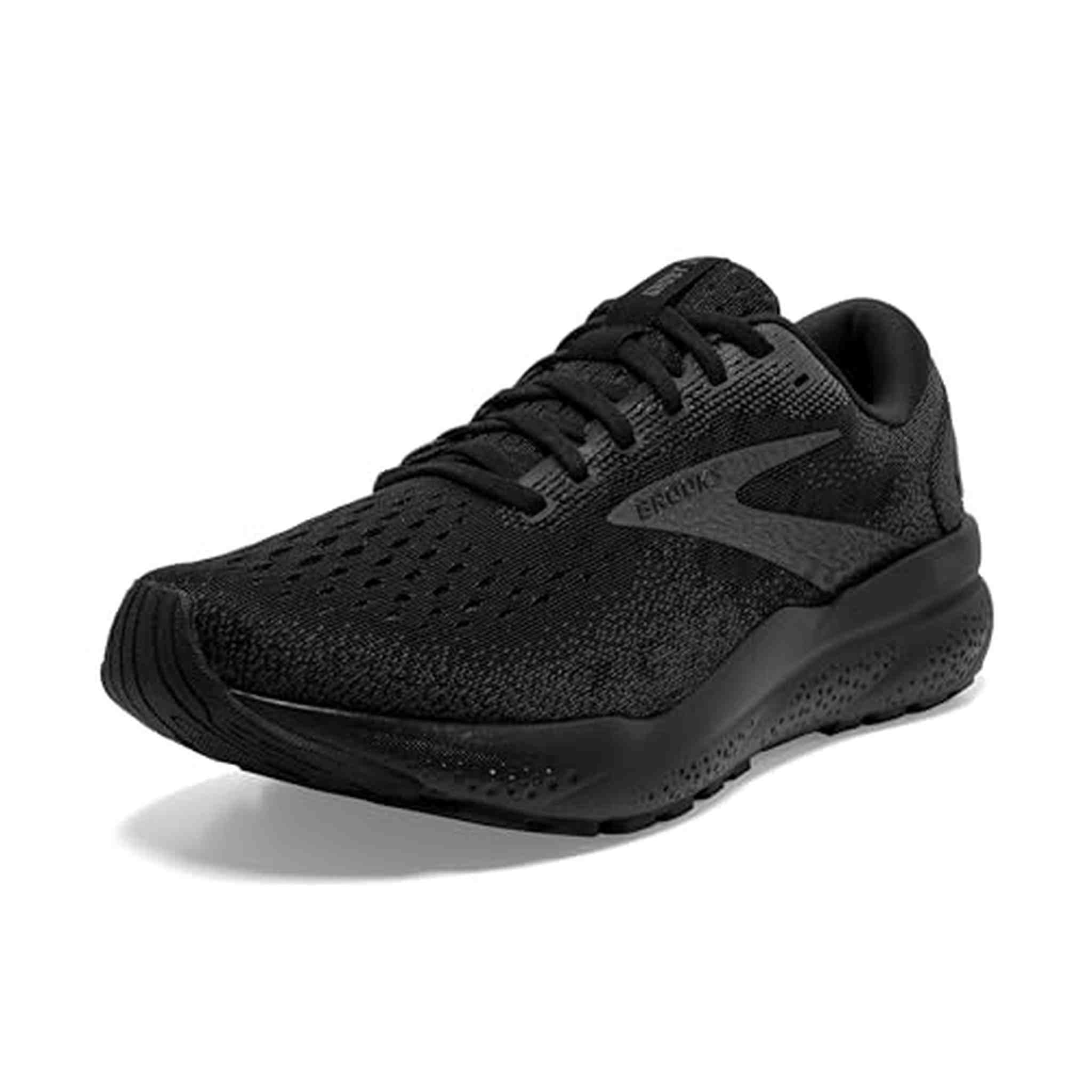 Brooks Women’s Ghost 16 Neutral Running Shoe - Black/Black/Ebony - 9.5 Narrow