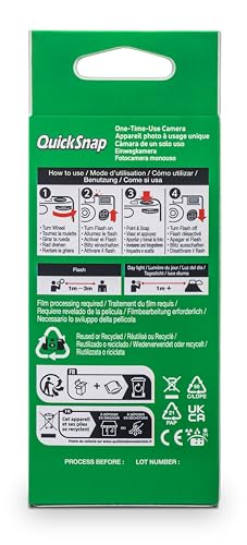 Fujifilm QuickSnap Flash 400 One-Time-Use Camera - 27 Exposures