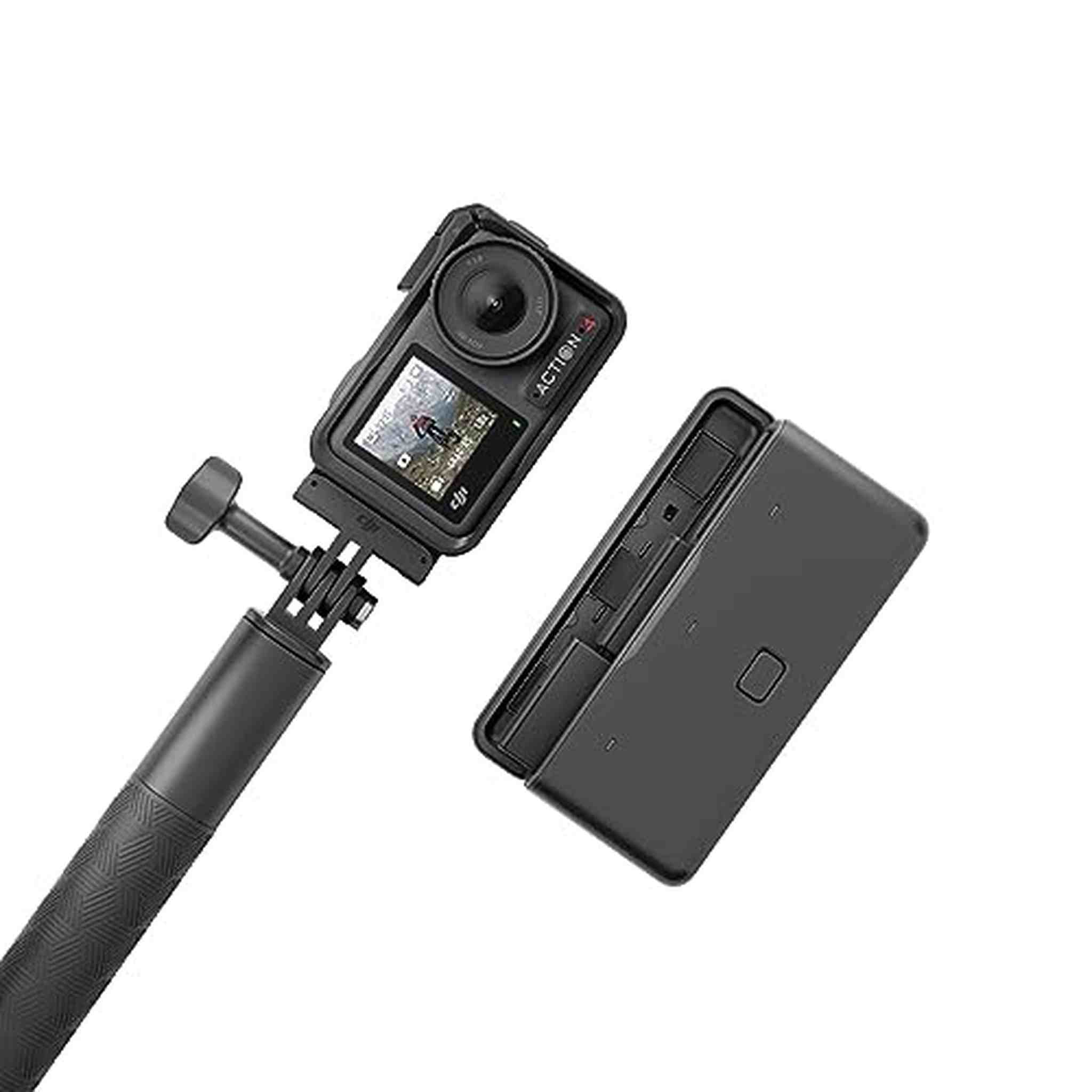 DJI Osmo Action 4 Adventure Combo, 4K/120fps Waterproof Action Camera with a 1/1.3-Inch Sensor, 10-bit & D-Log M Color Performance, Up to 7.5 h with 3 Batteries, Outdoor Camera for Travel, Biking DJI