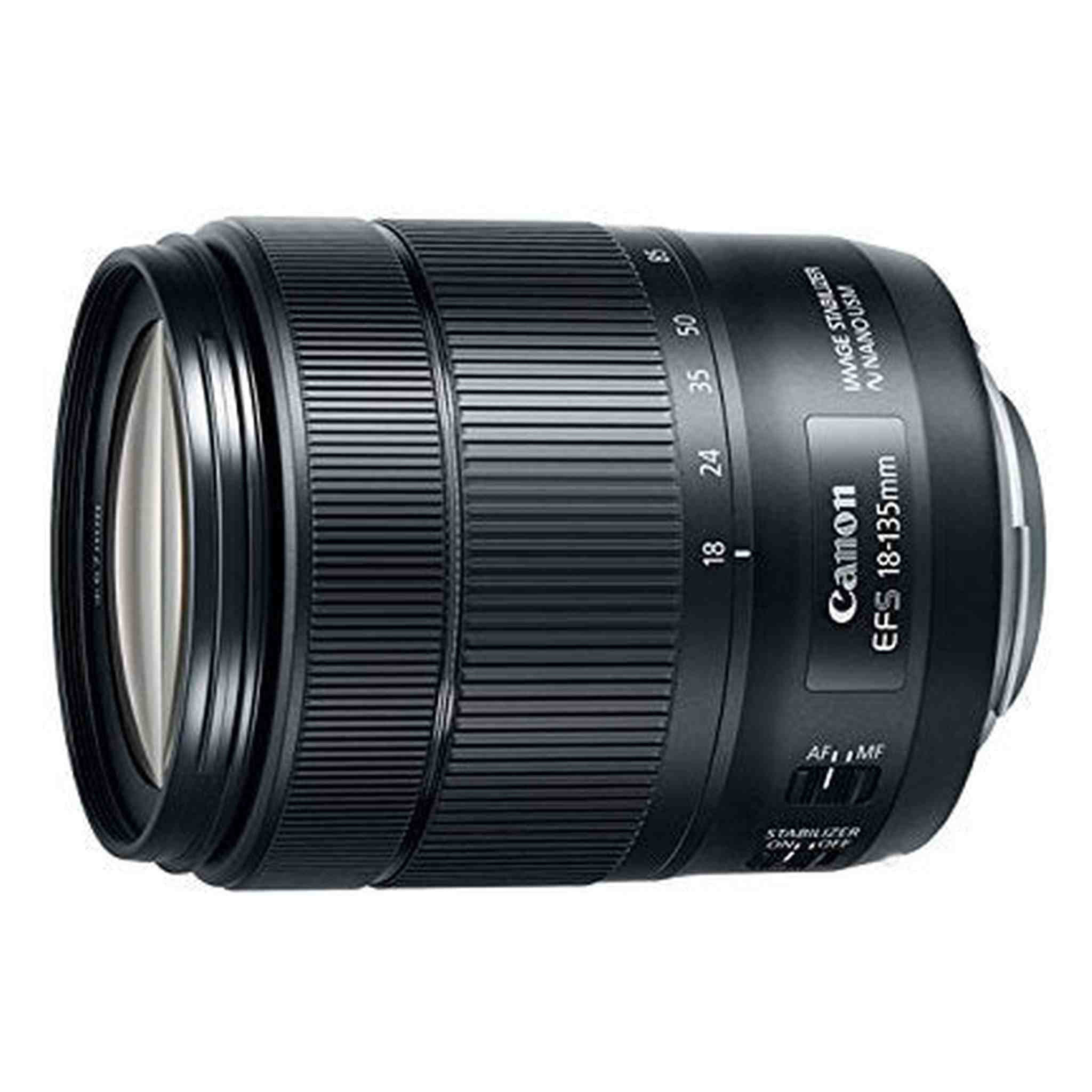 Canon EF-S 18-135mm f/3.5-5.6 Image Stabilization USM Lens Black Renewed - Reconditioned Canon