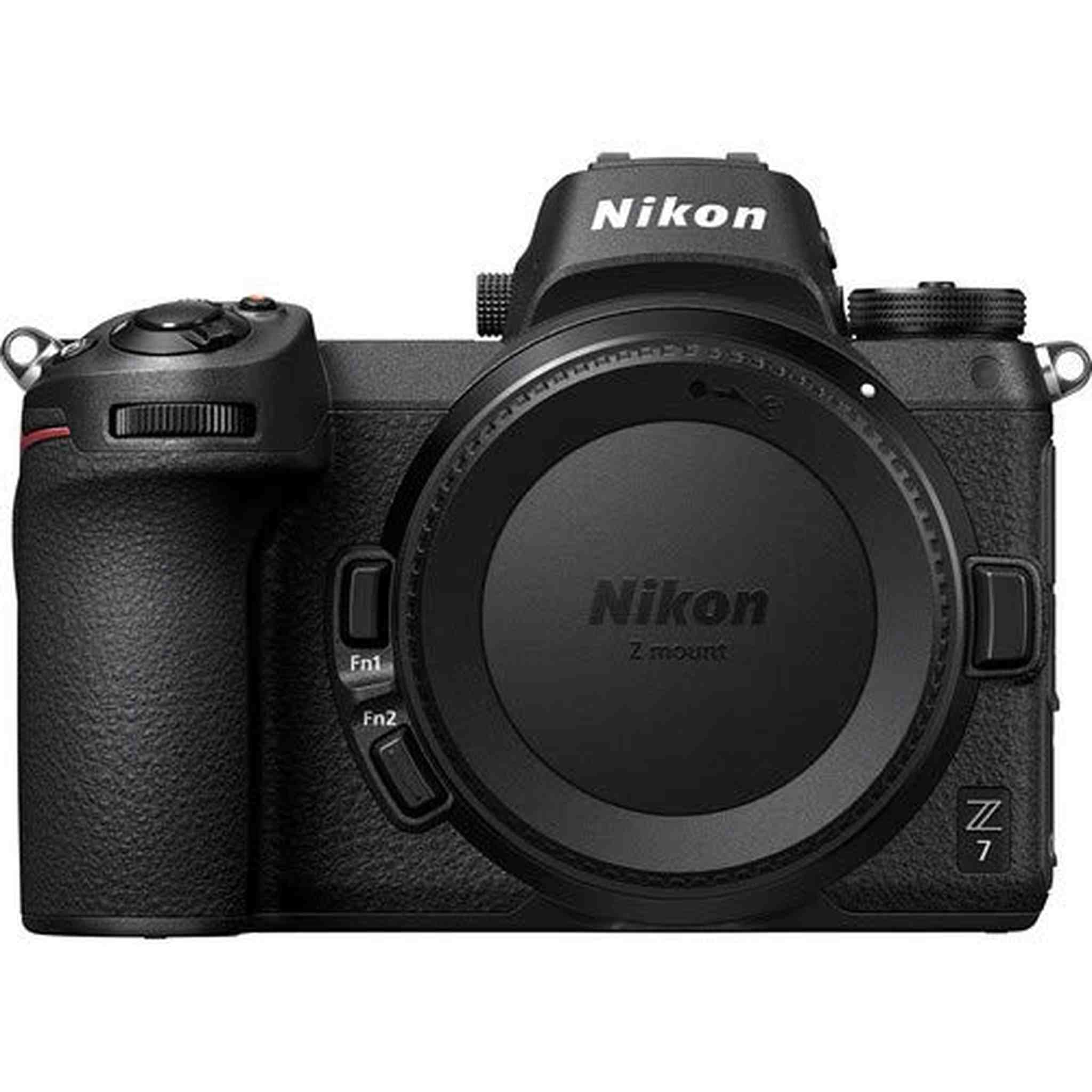 Nikon Z7 Mirrorless FX-Format Digital Camera Body Only - Bundle 2X 64GB Memory Card + EN-EL15 Li-on Battery + External