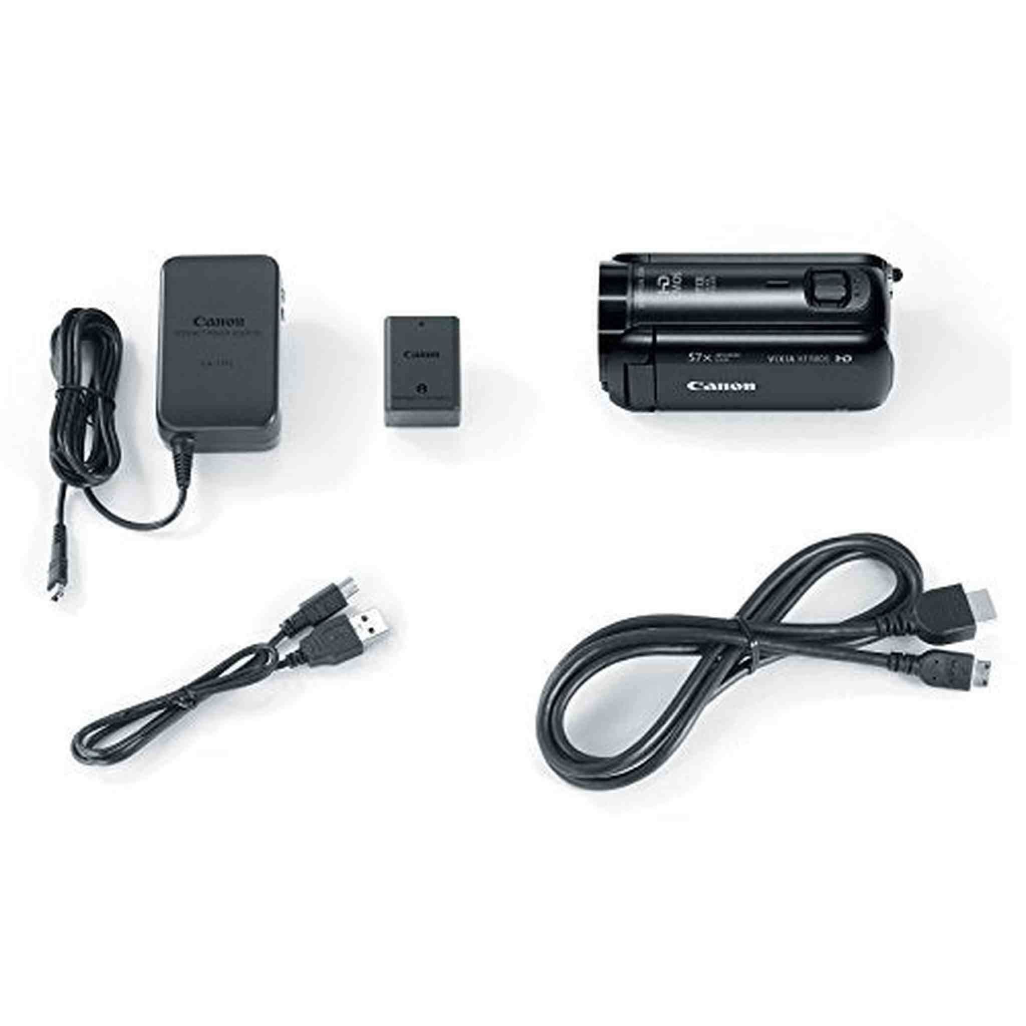 Canon VIXIA HF R800 Full HD Camcorder Hfr800 Black 57x Advance Zoom 16gb Bundle - Used Canon