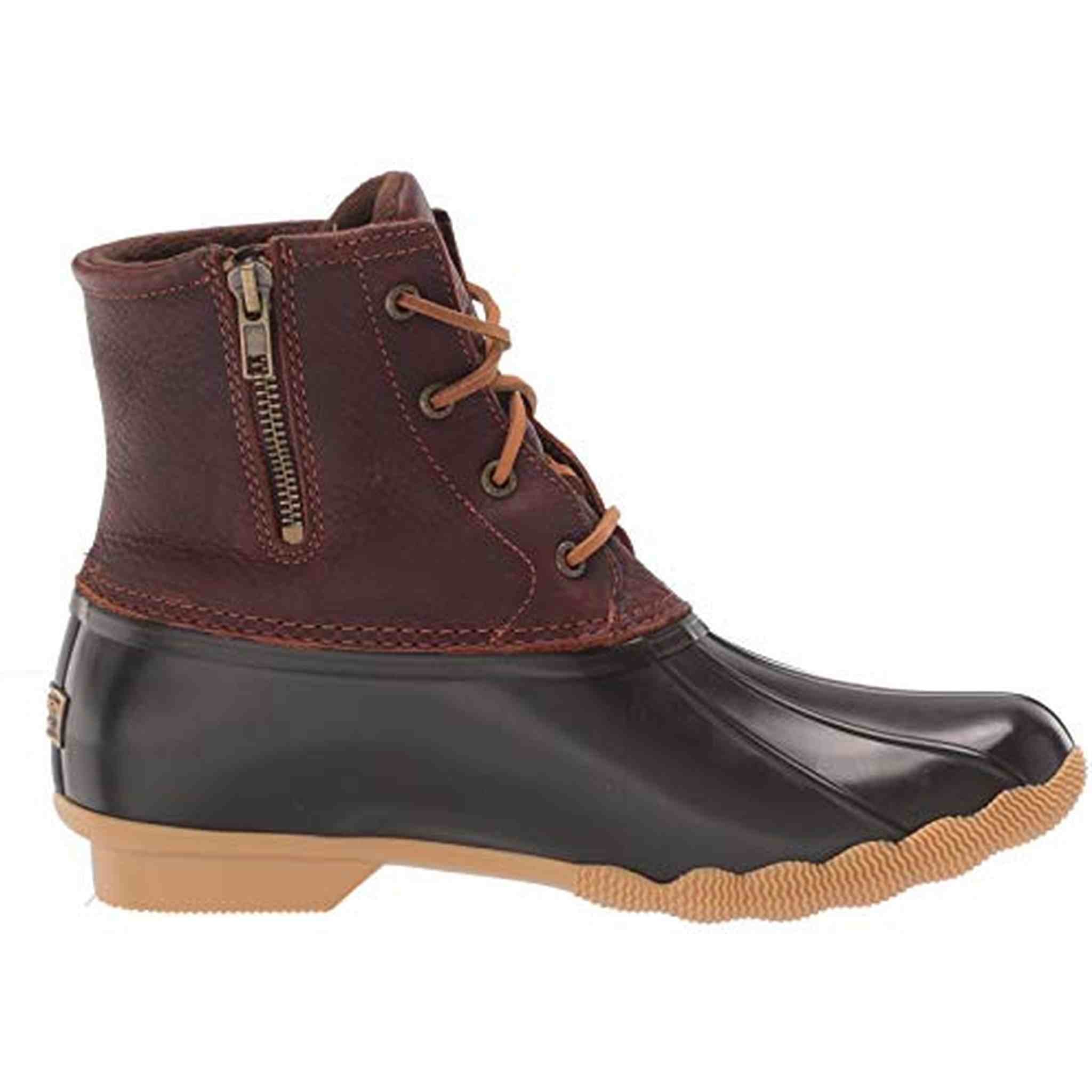 Sperry Women's Saltwater Boots, TAN/DK BROWN, 7 Medium - Used Sperry