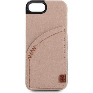 The Joy Factory Denim Premium Denim Hardshell Case with Pocket for iPhone5/5S, CSD112 Khaki