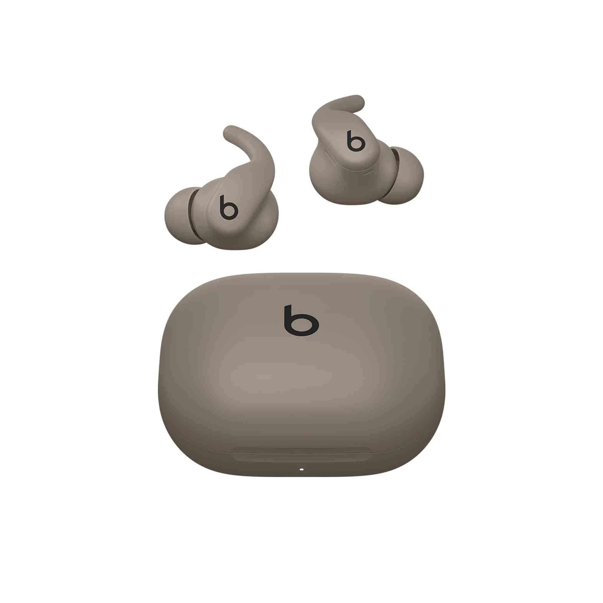 Beats - Powerbeats Fit - Wireless Noise-Cancelling Workout Earbuds with Upgraded Secure Fit Wingtips, IPX4, Up to 30H of Battery Life & Charging case, Compatible with Apple & Android - Gravel Gray