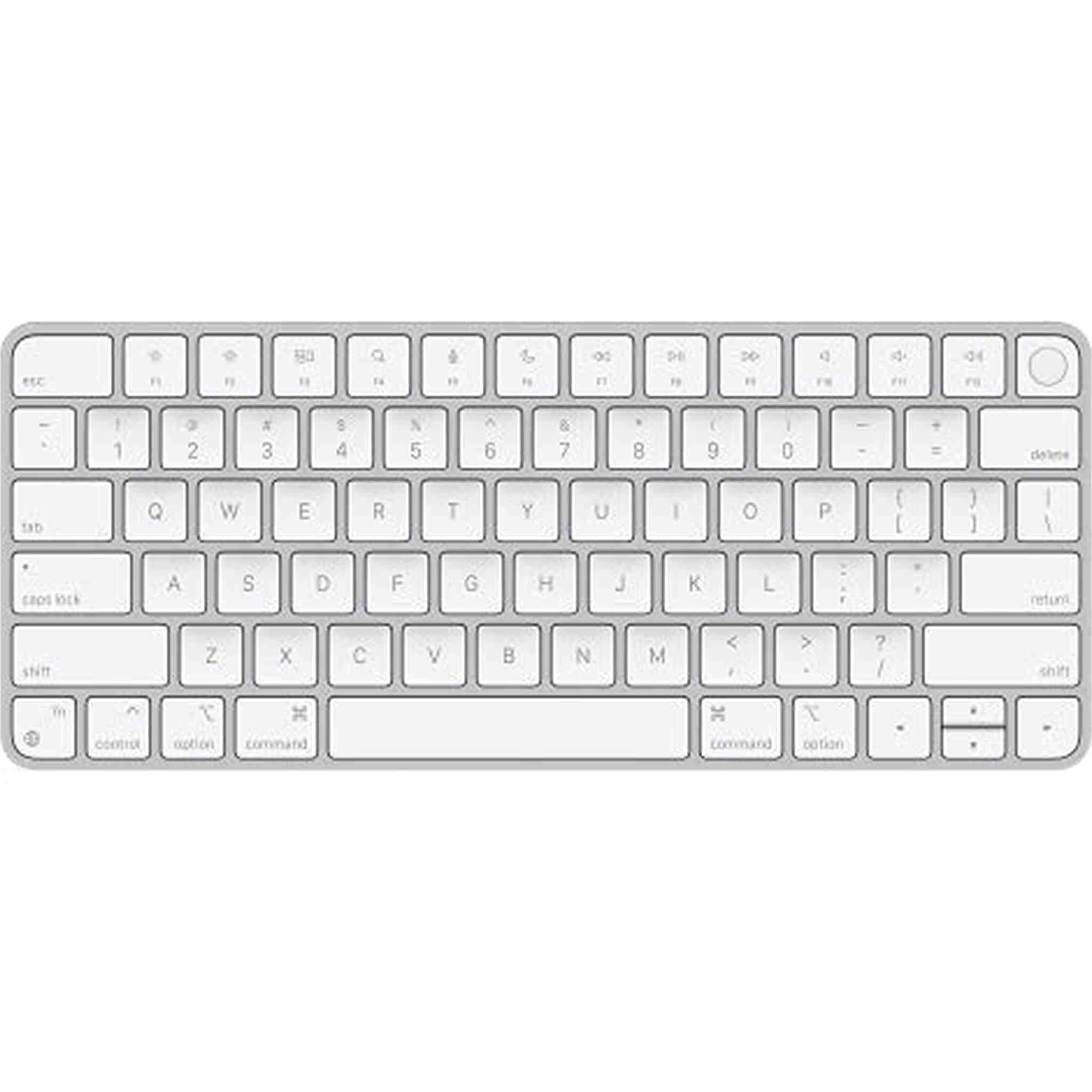 Apple Magic Keyboard with Touch ID: Wireless, Bluetooth, Rechargeable. Works with Mac Computers with Apple Silicon; US English - White Keys