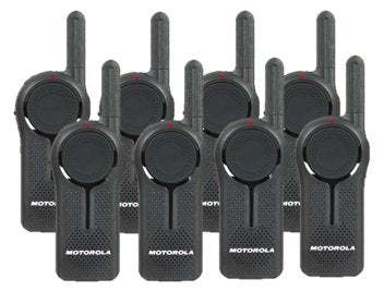 8 Pack of Motorola DLR1060 Walkie Talkie Radios