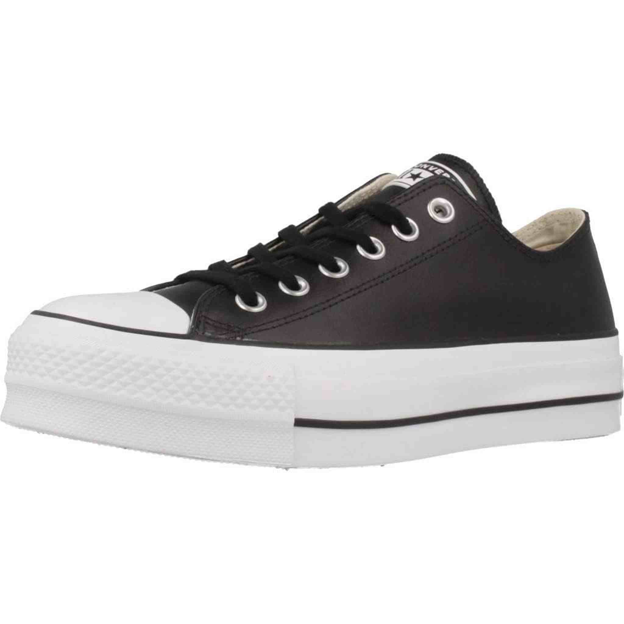 Converse Chuck Taylor All Star Lift Platform LO Women, Sneakers Black Leather