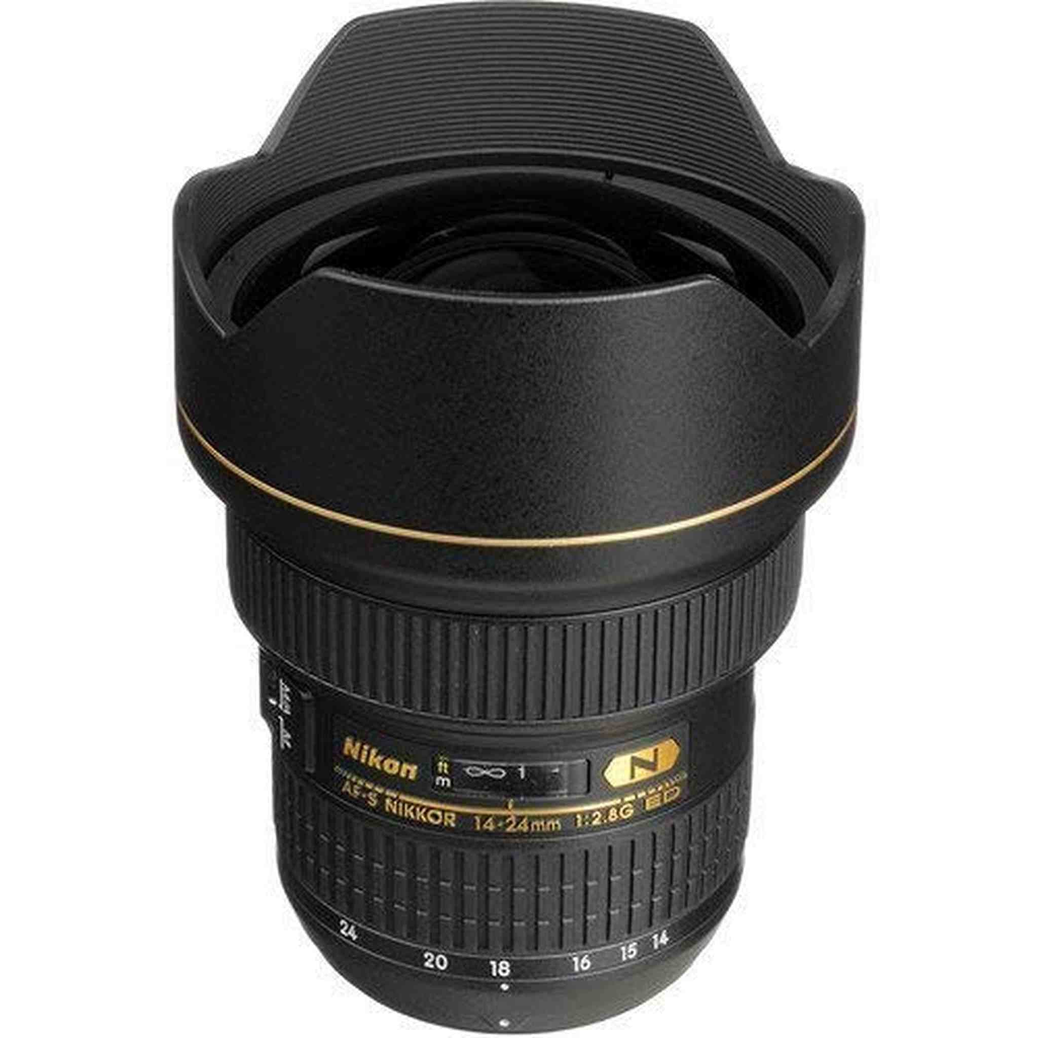 Nikon AF-S FX NIKKOR 14-24mm f/2.8G ED Zoom Lens with Auto Focus for Nikon DSLR Cameras International Version No Warranty - Used Nikon