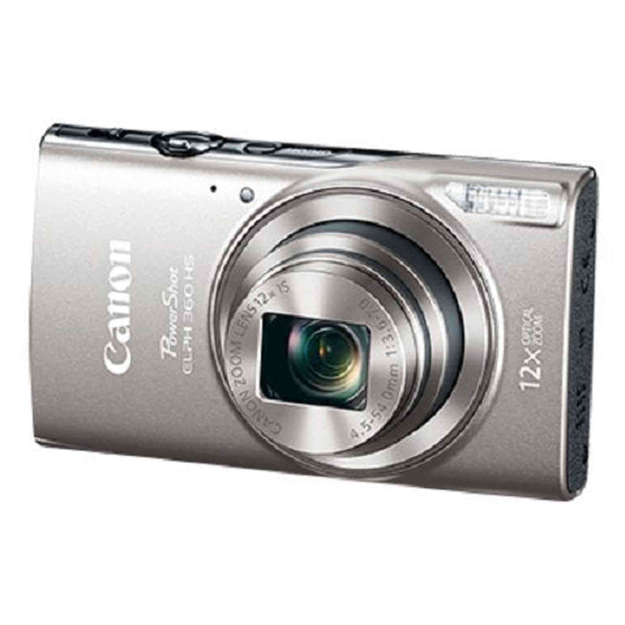 Canon PowerShot ELPH 360 Digital Camera w/ 12x Optical Zoom and Image Stabilization - Wi-Fi & NFC Enabled Silver - Reconditioned Canon