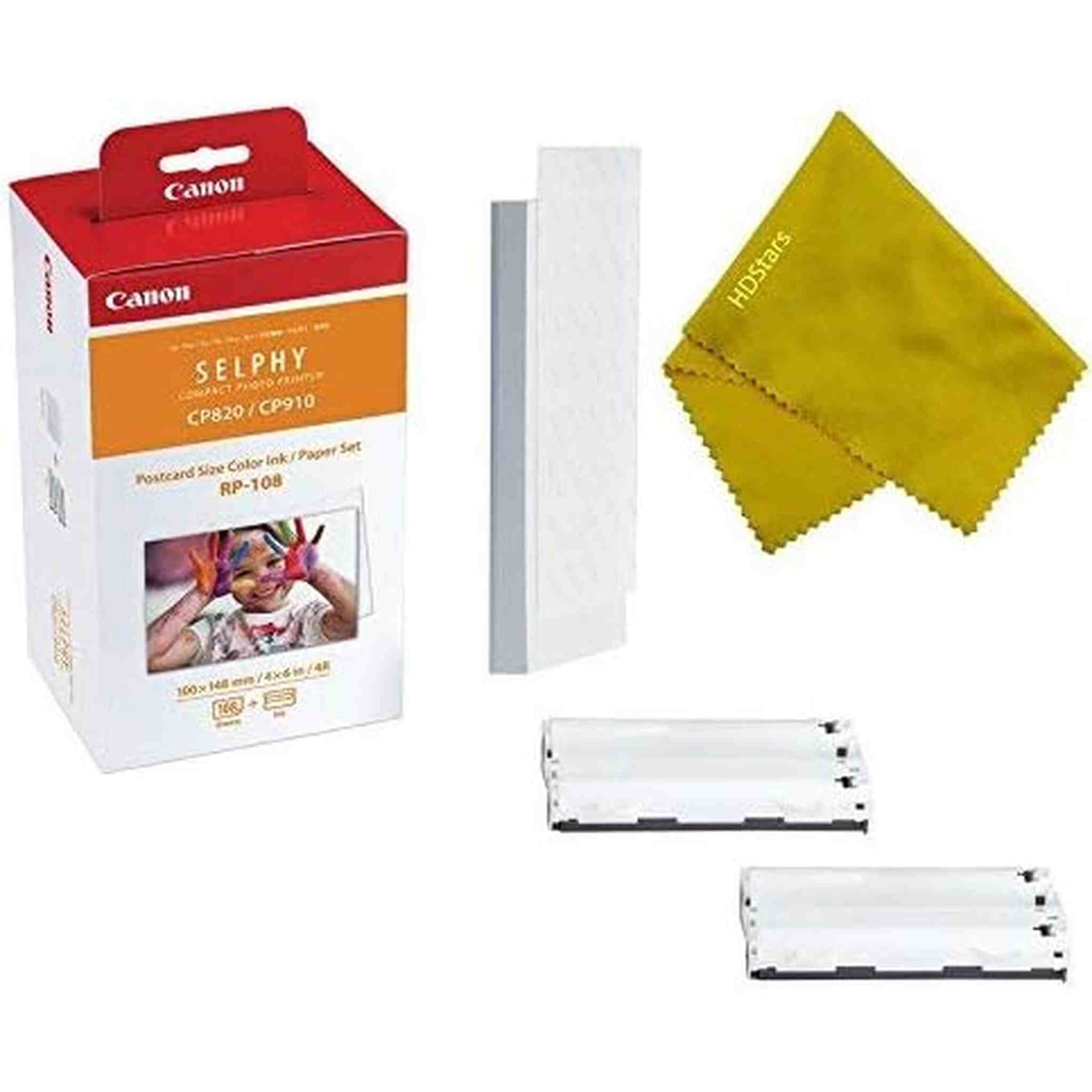 Canon RP-108 High Capacity Color Ink and 108 Sheets For SELPHY Printer 1-Pack Canon