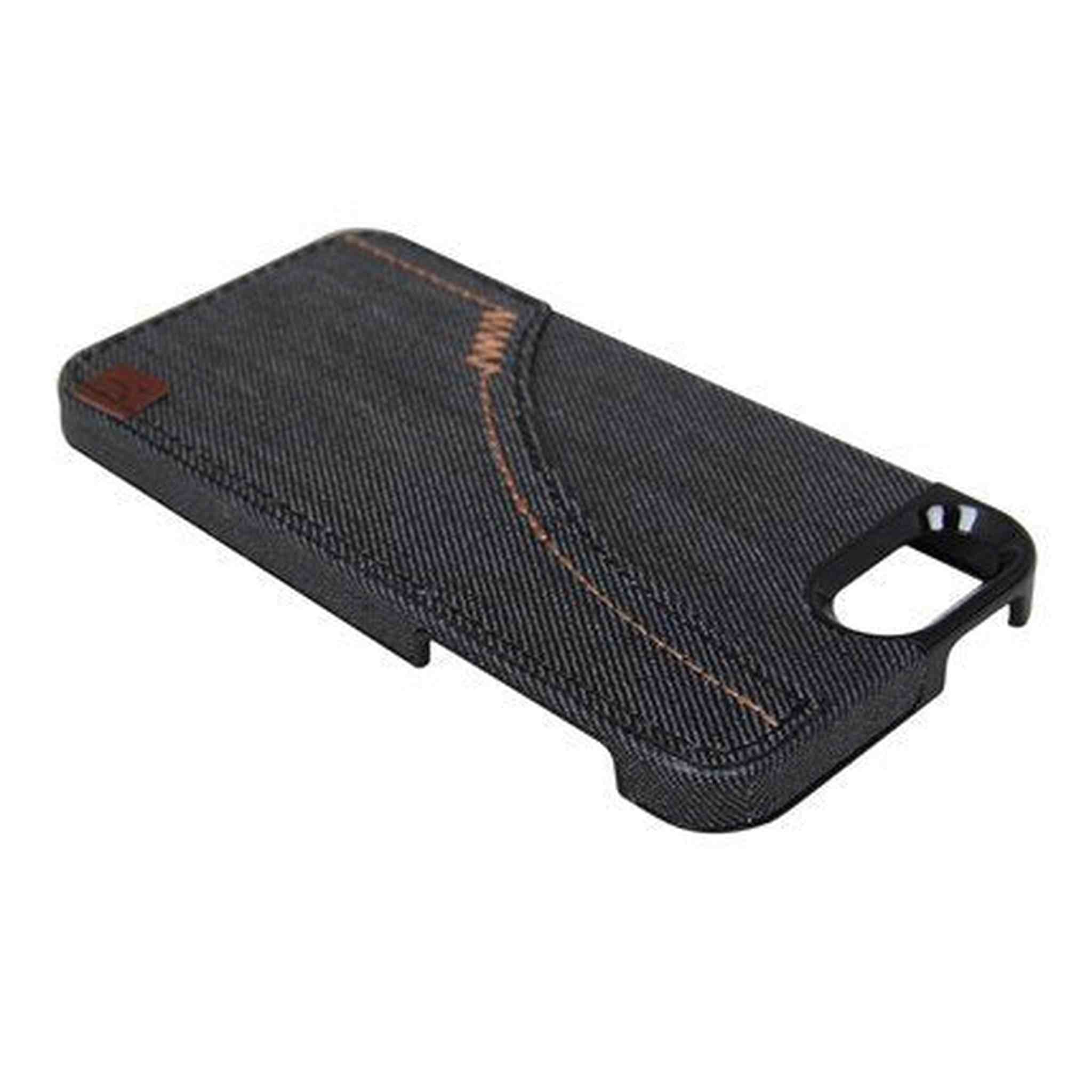 The Joy Factory Denim Premium Denim Hardshell Case with Pocket for iPhone5/5S, CSD111 Smoke