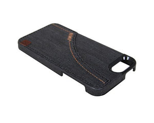 The Joy Factory Denim Premium Denim Hardshell Case with Pocket for iPhone5/5S, CSD111 Smoke