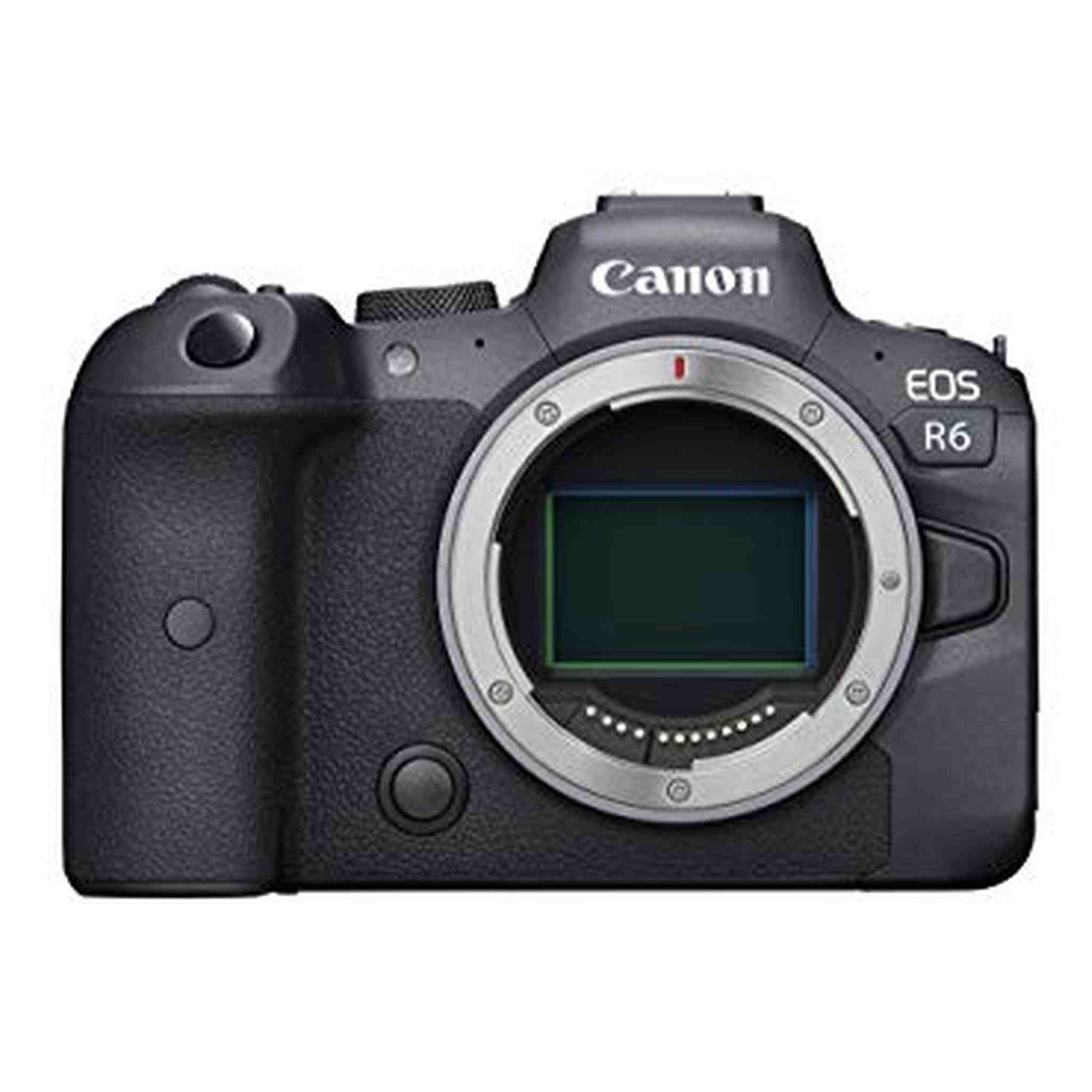 Canon EOS R6 Full-Frame Mirrorless Camera with 4K Video, Full-Frame CMOS Senor, DIGIC X Image Processor, Dual UHS-II SD Memory Card Slots, and Up to 12 fps with Mechnical Shutter, Body Only, Black - Reconditioned Canon