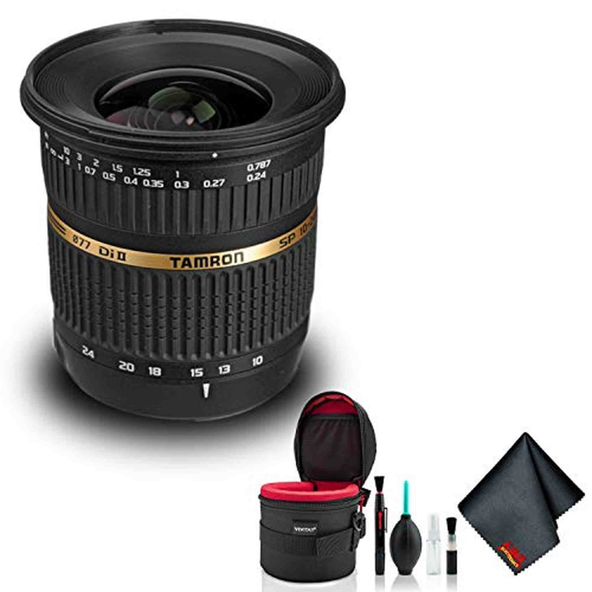 Tamron SP AF 10-24mm f / 3.5-4.5 DI II Zoom Lens for Sony DSLR Cameras - Deluxe Bundle