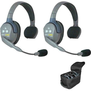 EARTEC UL2S Ultralite 2-Person System, Includes Single-Ear Master Headset and Single-Ear Remote Headset EARTEC