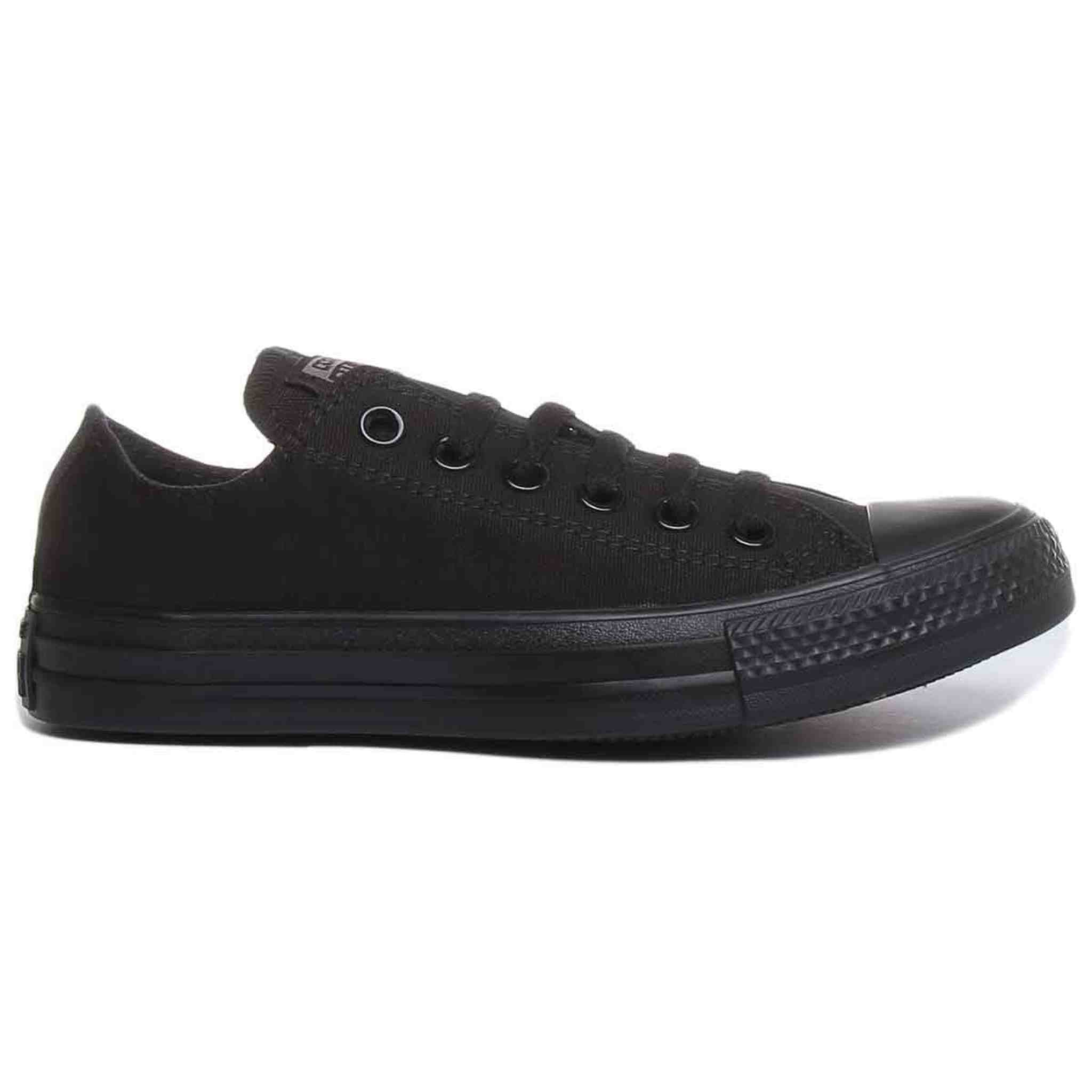 Converse Unisex Chuck Taylor Classic Colors Sneaker ,Black Monochrome, Men's 9 / Women's 11 Medium
