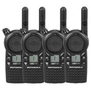 4 Pack of Motorola CLS1110 Two Way Radio Walkie Talkies UHF Motorola