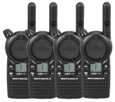 4 x Motorola CLS1110 Two Way Radio Walkie Talkies UHF