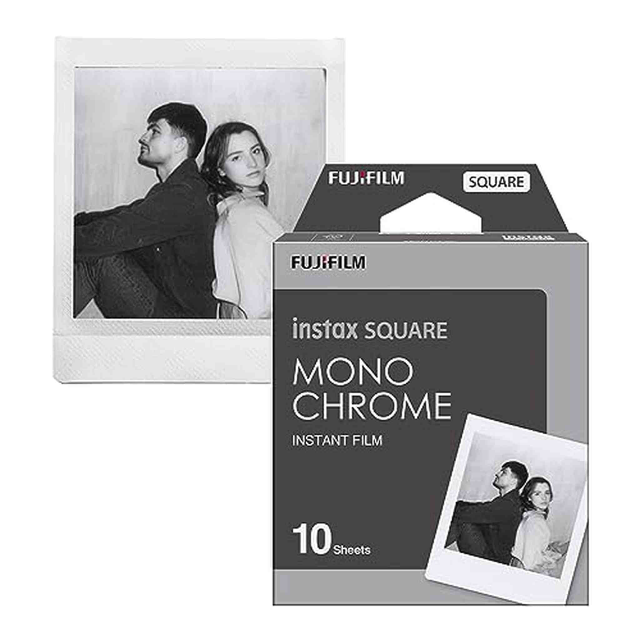 FUJIFILM Instax Square Monochrome Film - 10 Exposures