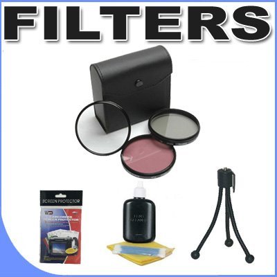 Digital Concepts 72mm 3 Piece Filter Kit for Nikon DSLR 18-200mm, 24-120mm, 24-85mm f/2.8 and MORE Lenses BigVALUEInc Accessory Saver Filter Bundle
