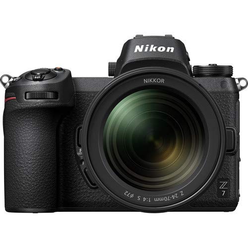 Nikon Z 7 Mirrorless FX-Format Digital Camera with 24-70mm Lens - Bundle 2X 64GB Memory Card + EN-EL15 Li-on Battery + E