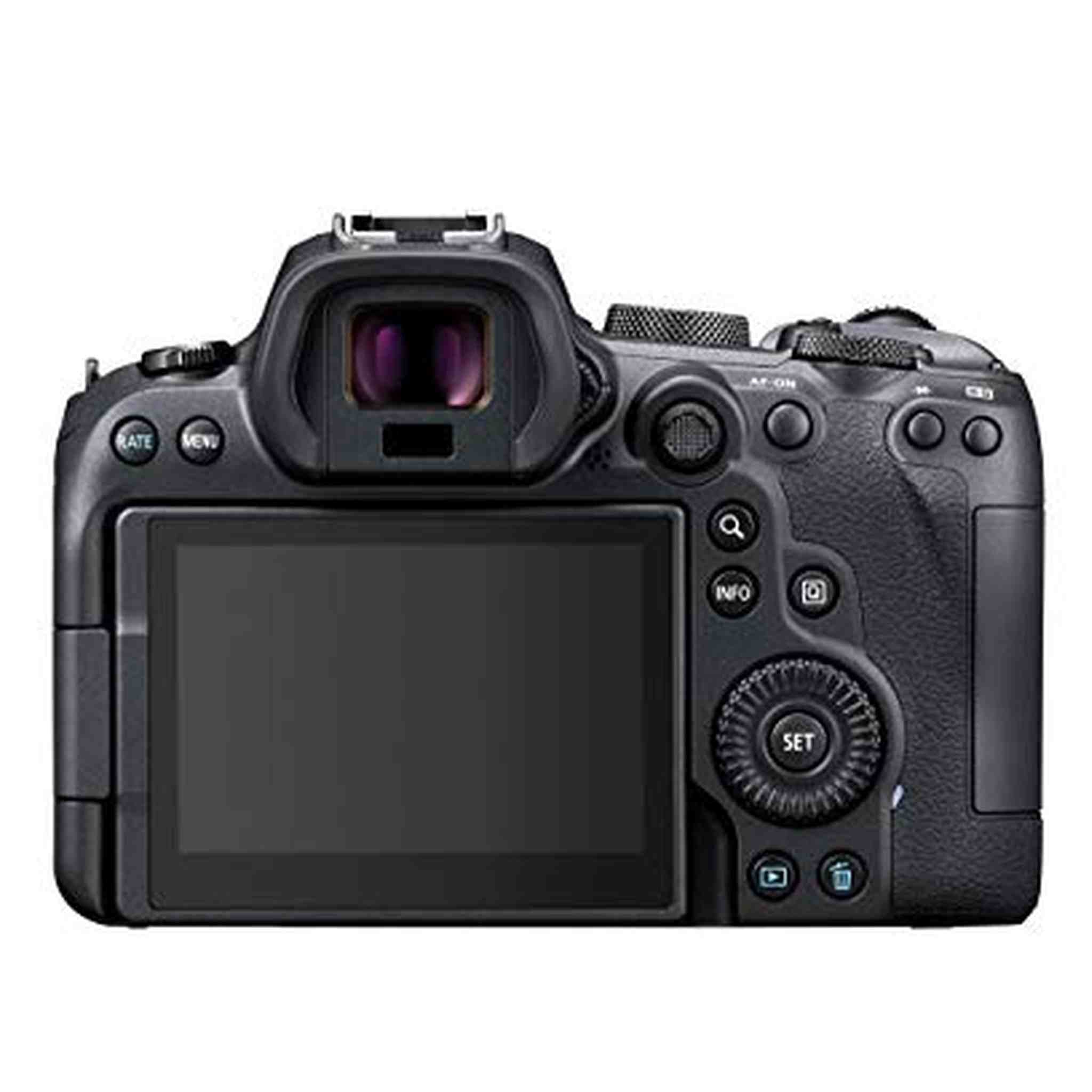 Canon EOS R6 Full-Frame Mirrorless Camera with 4K Video, Full-Frame CMOS Senor, DIGIC X Image Processor, Dual UHS-II SD Memory Card Slots, and Up to 12 fps with Mechnical Shutter, Body Only, Black - Reconditioned Canon