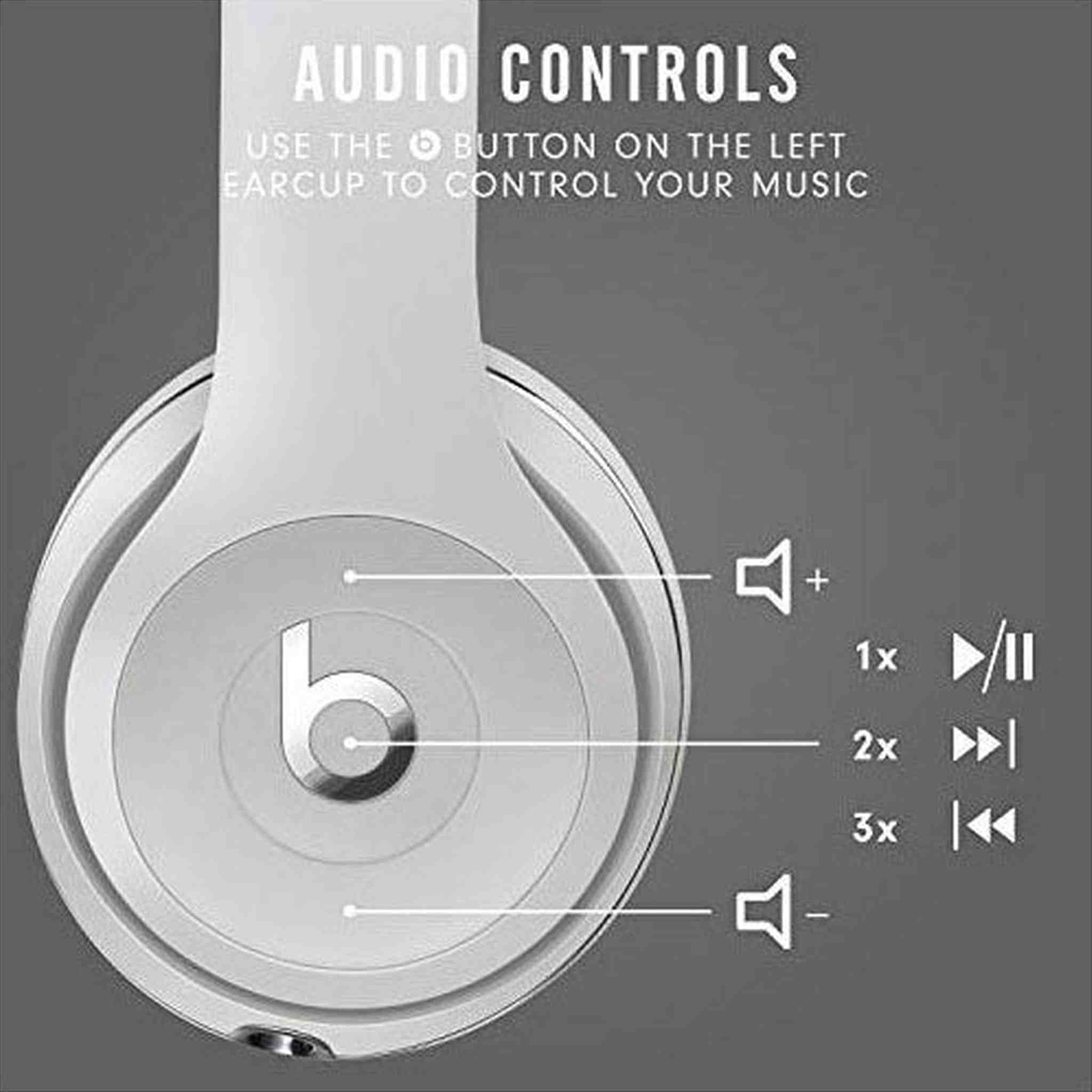 Beats Solo3 Wireless On-Ear Headphones - Satin Silver Latest Model