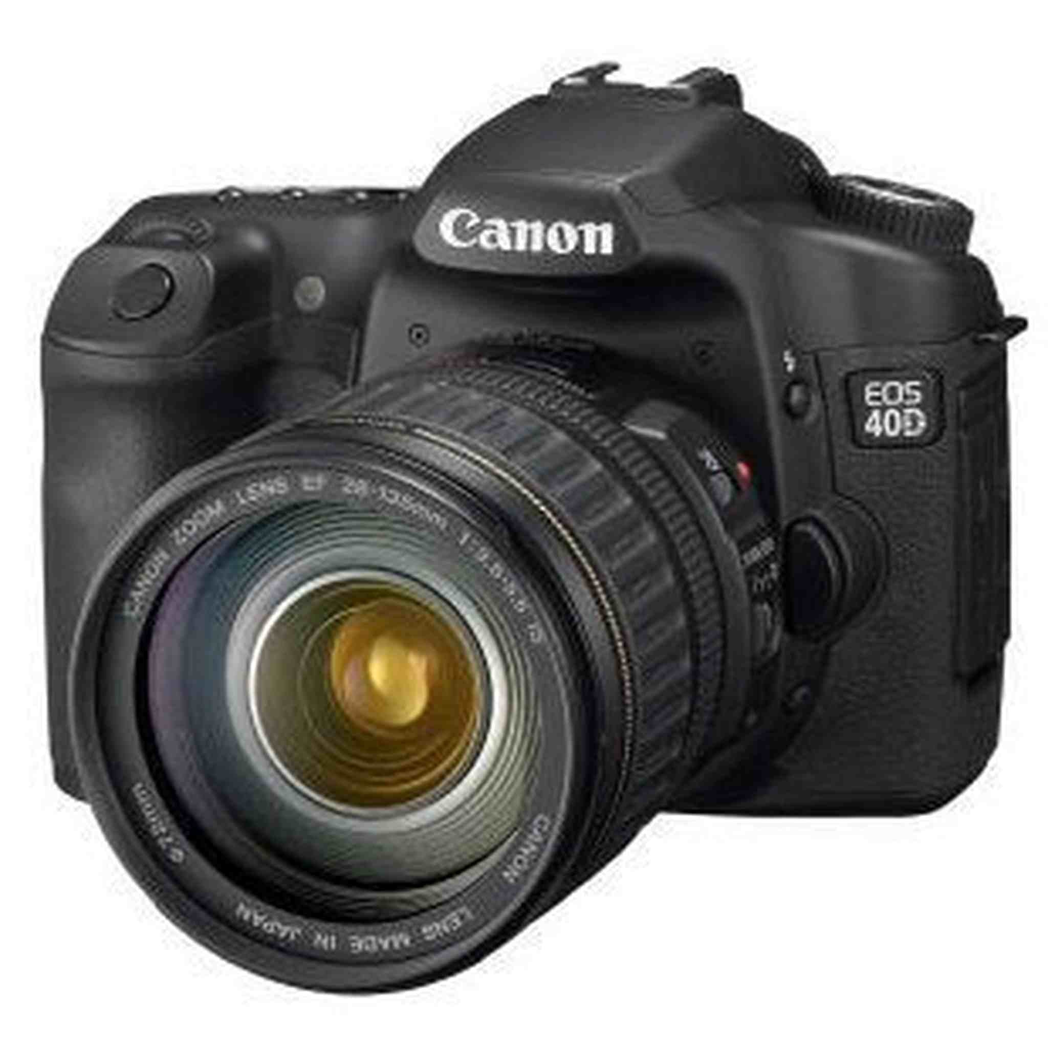Canon EOS 40D 10.1MP Digital SLR Camera - Black Body Only Speedlite 580EX II - Used Canon