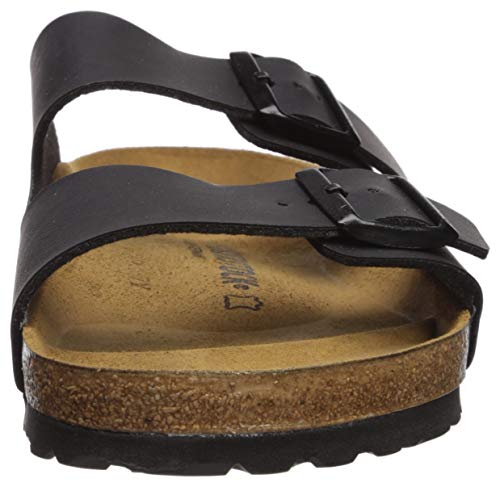 Birkenstock Arizona Unisex Leather Sandal, Black, 37 N EU
