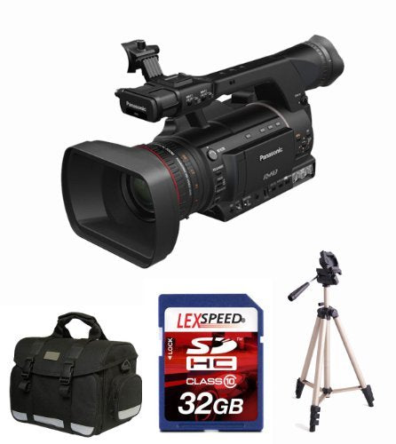 Panasonic AG-HPX250 AGHPX250 P2 HD Hand-Held Camcorder + 32GB DSHC Card 10 + Tripod + Deluxe Accessory Bundle