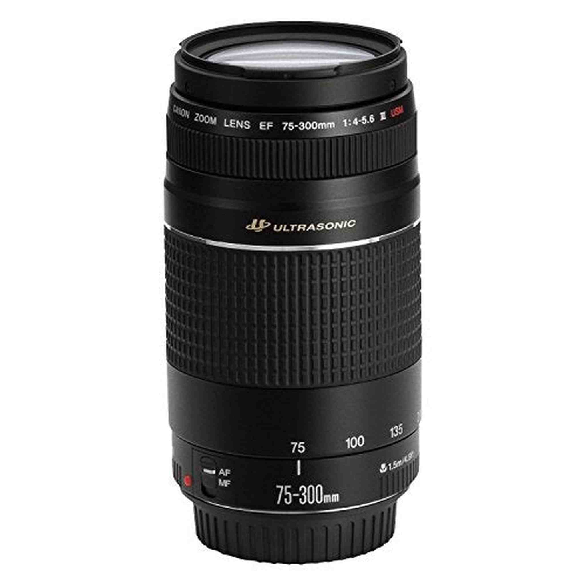 Canon EF 75-300mm f/4-5.6 III USM Telephoto Zoom Lens for Canon SLR Cameras - Used Canon