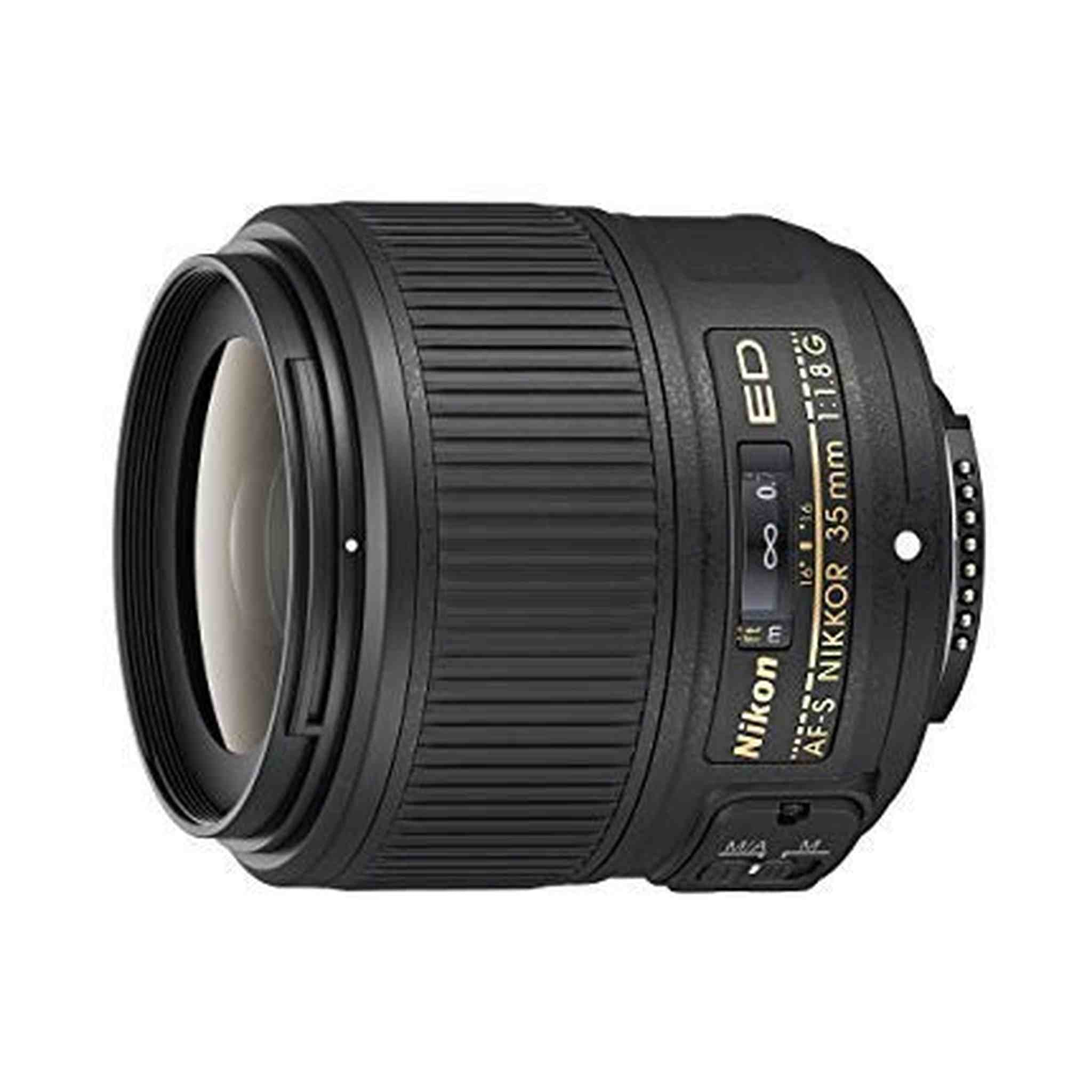Nikon AF-S NIKKOR 35mm f/1.8G ED Fixed Zoom Lens with Auto Focus for Nikon DSLR Cameras Renewed - Reconditioned Nikon