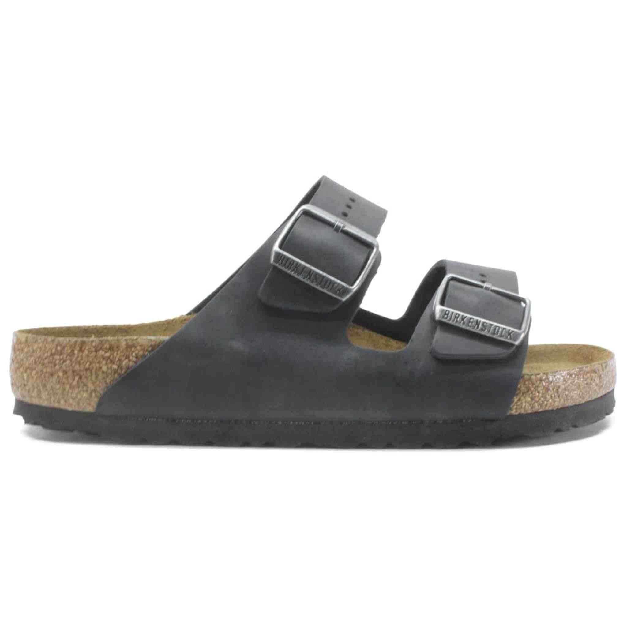 Birkenstock 75248137 Arizona Sfb Black Oil Ltr 37 Birkenstock