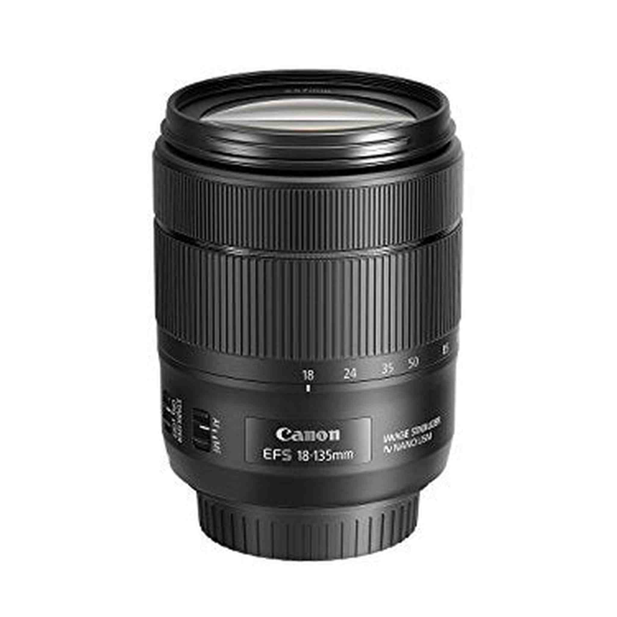 Canon EF-S 18-135mm f/3.5-5.6 Image Stabilization USM Lens Black - Used Canon