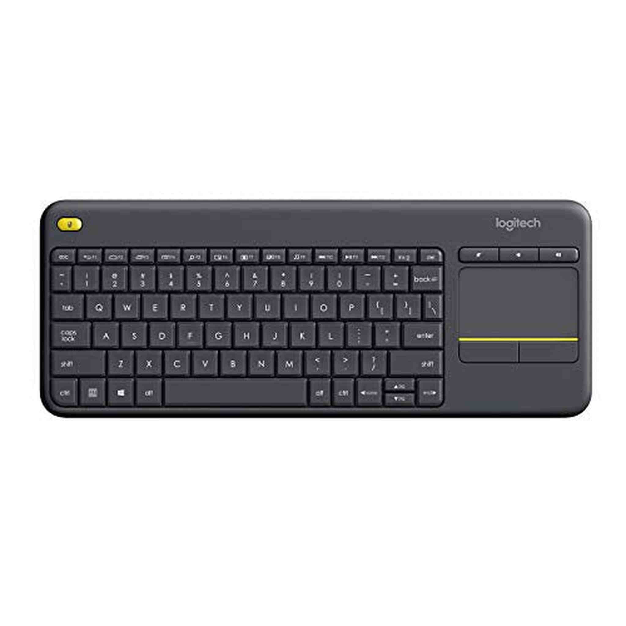 Logitech K400 Plus Wireless Touch TV Keyboard with Easy Media Control and Built-In Touchpad Logitech